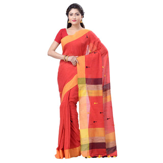 Desh Bidesh Esh Bidesh Women's Tant Cotton Saree With Blouse Piece - Distacart