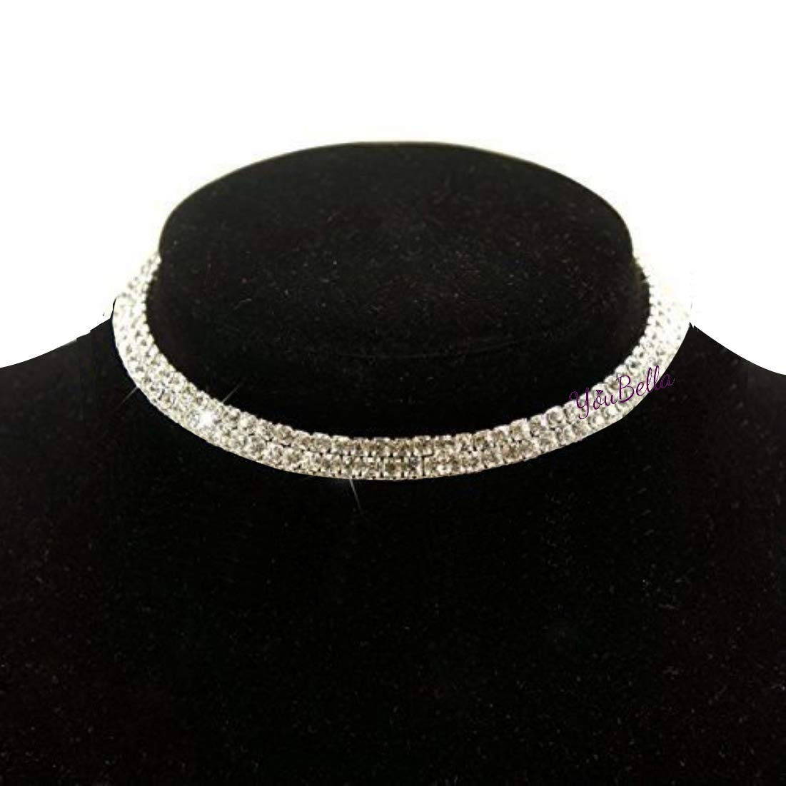Silver-Toned Alloy Double Line Silver Choker Necklace - The Pari - Distacart