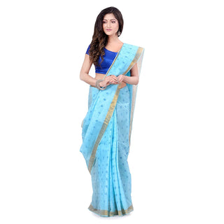 Desh Bidesh Women's Bengal Tant Kerala Print Design Pure Handloom Cotton Saree Without Blouse Piece - Distacart
