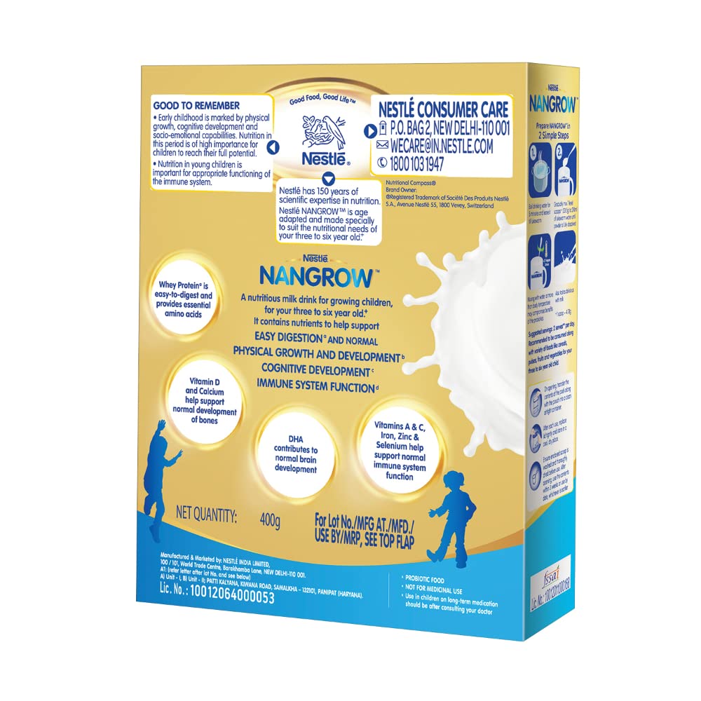Nestle Nangrow Nutritious Milk Drink - 2 to 5 Years - Distacart