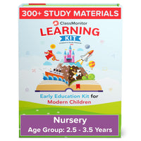 Thumbnail for ClassMonitor All in One Nursery Learning Educational Kit with Free Mobile App includes 14+ Preschool Activities for kids of Age 2.5 - 3.5 Years - Distacart