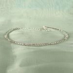 Thumbnail for Silver-Toned Alloy Rhinestones Studded Choker - The Pari - Distacart