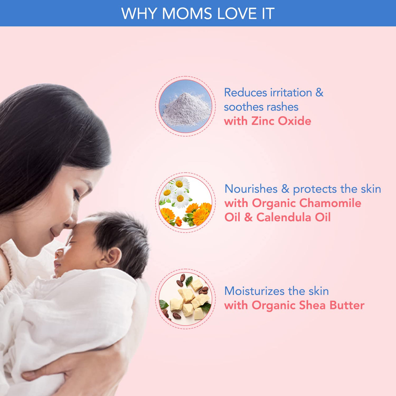 The Moms Co Natural Diaper Rash Cream for Baby - Distacart