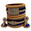 Silk thread bangles and ear rings - Distacart