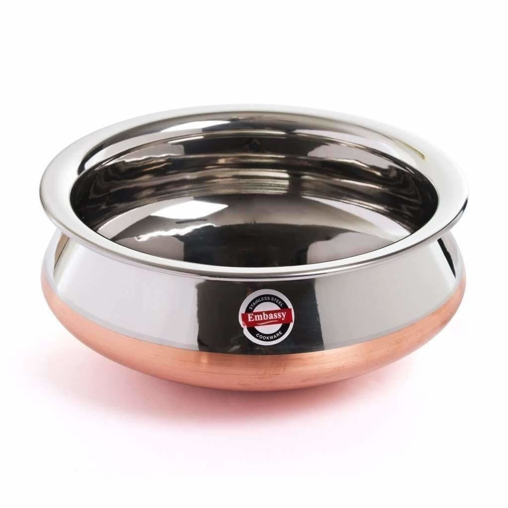 Stainless Steel Copper Bottom Pongal Handi  Sizes 4 - Distacart