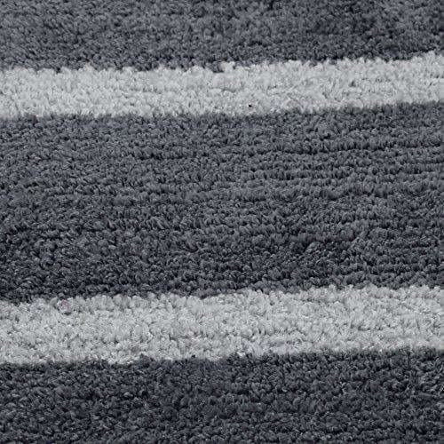 Handicraft Style Eco Series 2 Piece Cotton Blend Door Mat - 16"x24", Grey and Brown - Distacart