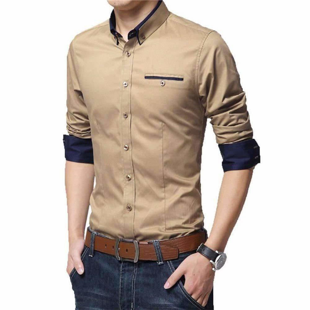 Men's Cotton Casual Shirt for Men Full Sleeves - Distacart