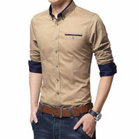 Thumbnail for Men's Cotton Casual Shirt for Men Full Sleeves - Distacart