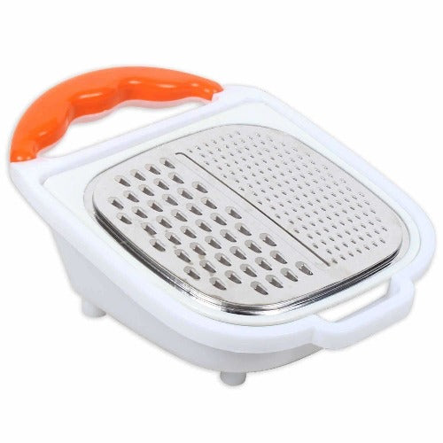 Stainless Steel  / Onion/ Carrot Cutter with Container - Distacart