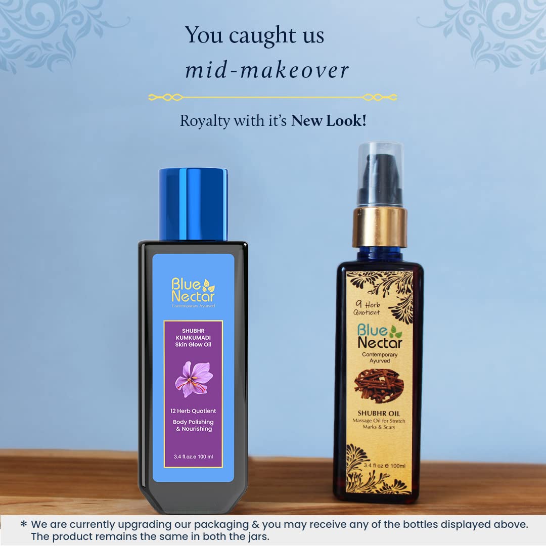Blue Nectar Shubhr Massage Oil for Stretch Marks Scars - Distacart