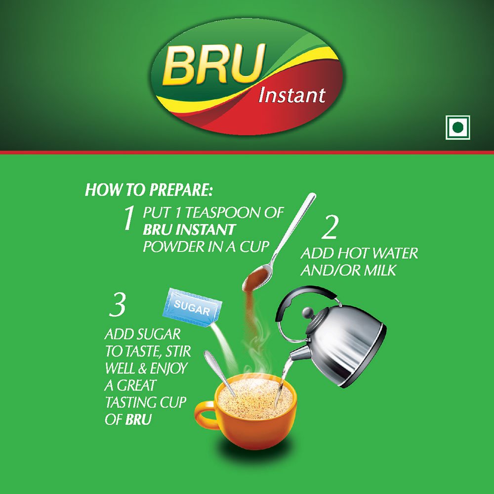 Bru Instant Coffee Jar how to prepare