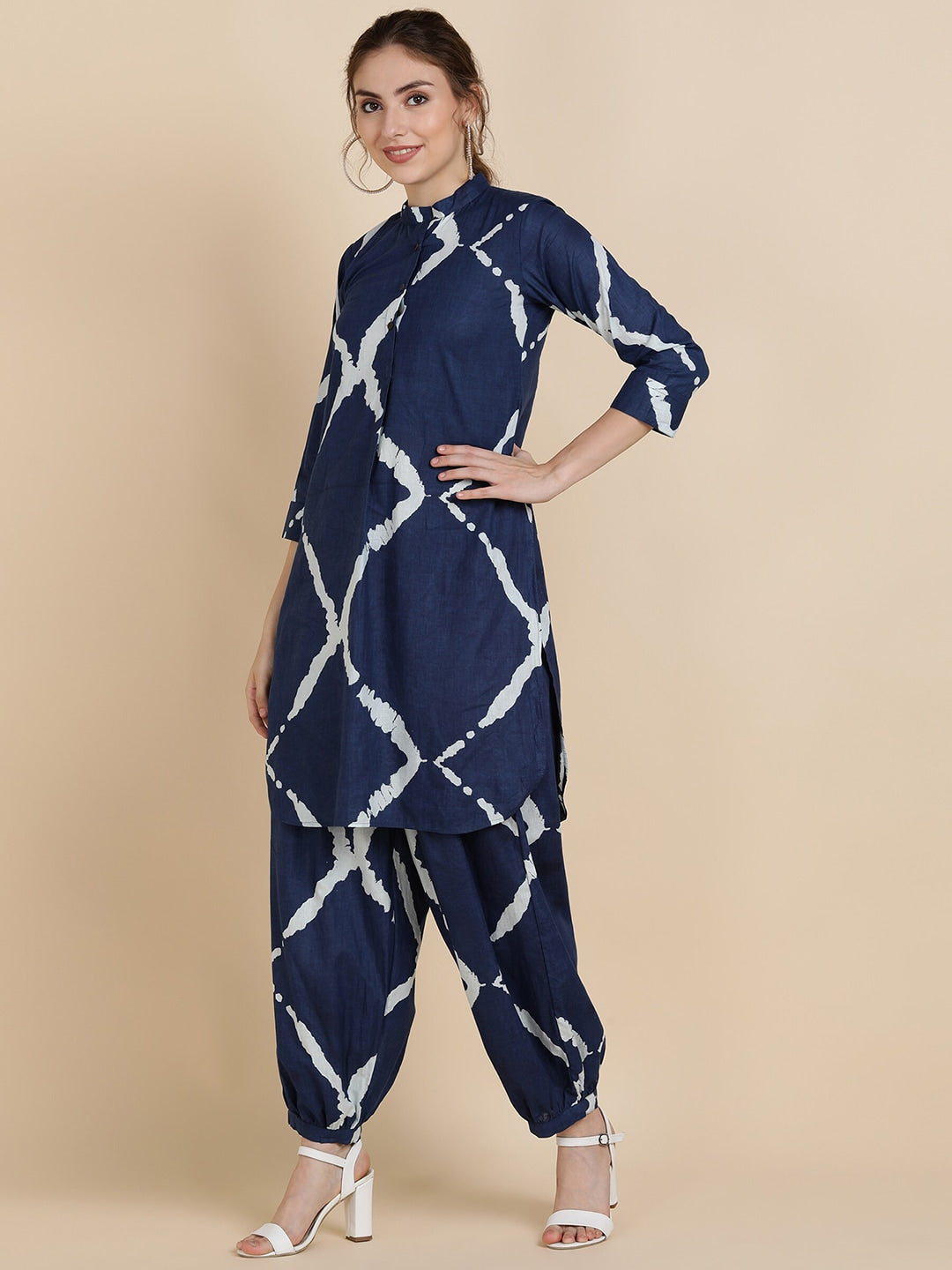 Sangria Dyed Pure Cotton Kurta With Salwar - Distacart