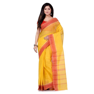 Desh Bidesh Women's Bengal Tant Aradhana Pure Handloom Cotton Saree - Distacart