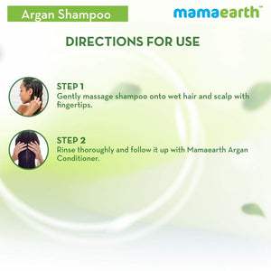 Mamaearth Argan Shampoo & Conditioner Combo Directions for use