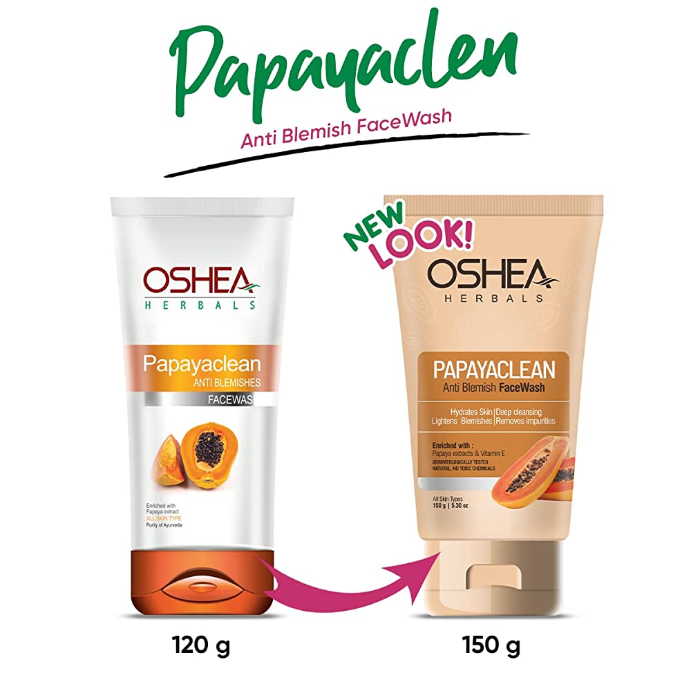 Oshea Herbals Papayaclean Anti Blemish Face Wash - Distacart