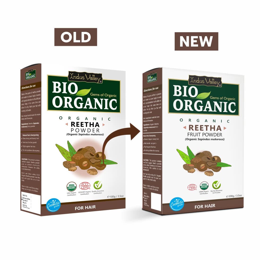 Indus Valley Bio Organic Reetha Powder - Distacart