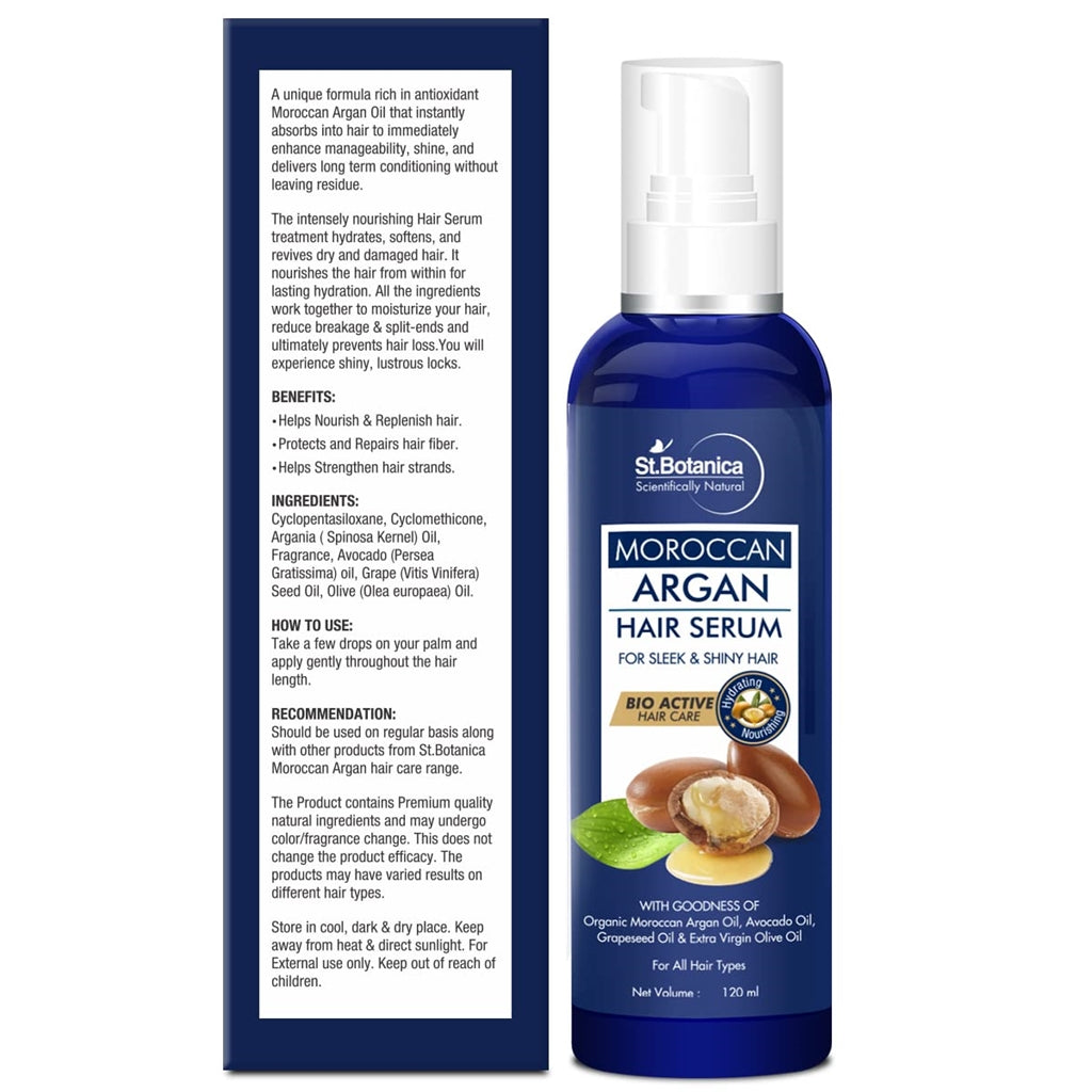 St.Botanica Moroccan Argan Hair Serum - Distacart