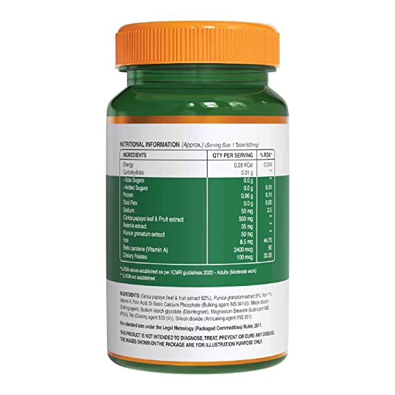 Pure Nutrition Papaya Complete Capsules - Distacart