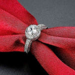 Thumbnail for Crystal Royal Queen Sterling Silver Plated Ring - Distacart
