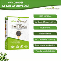 Thumbnail for Attar Ayurveda Sabja Basil Seeds benefits