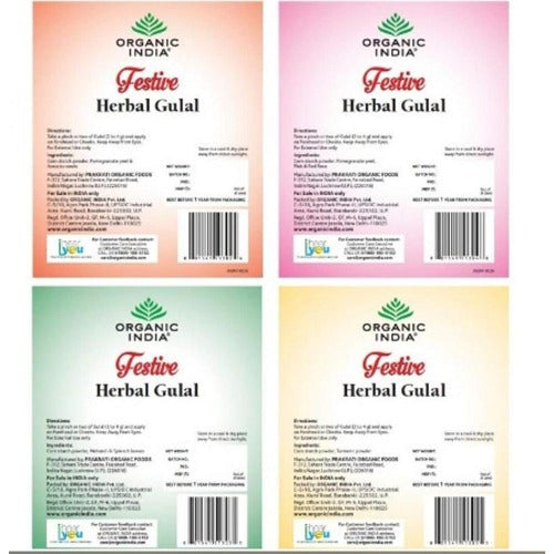 Organic India Organic Holi Colours - 200 gms - Distacart