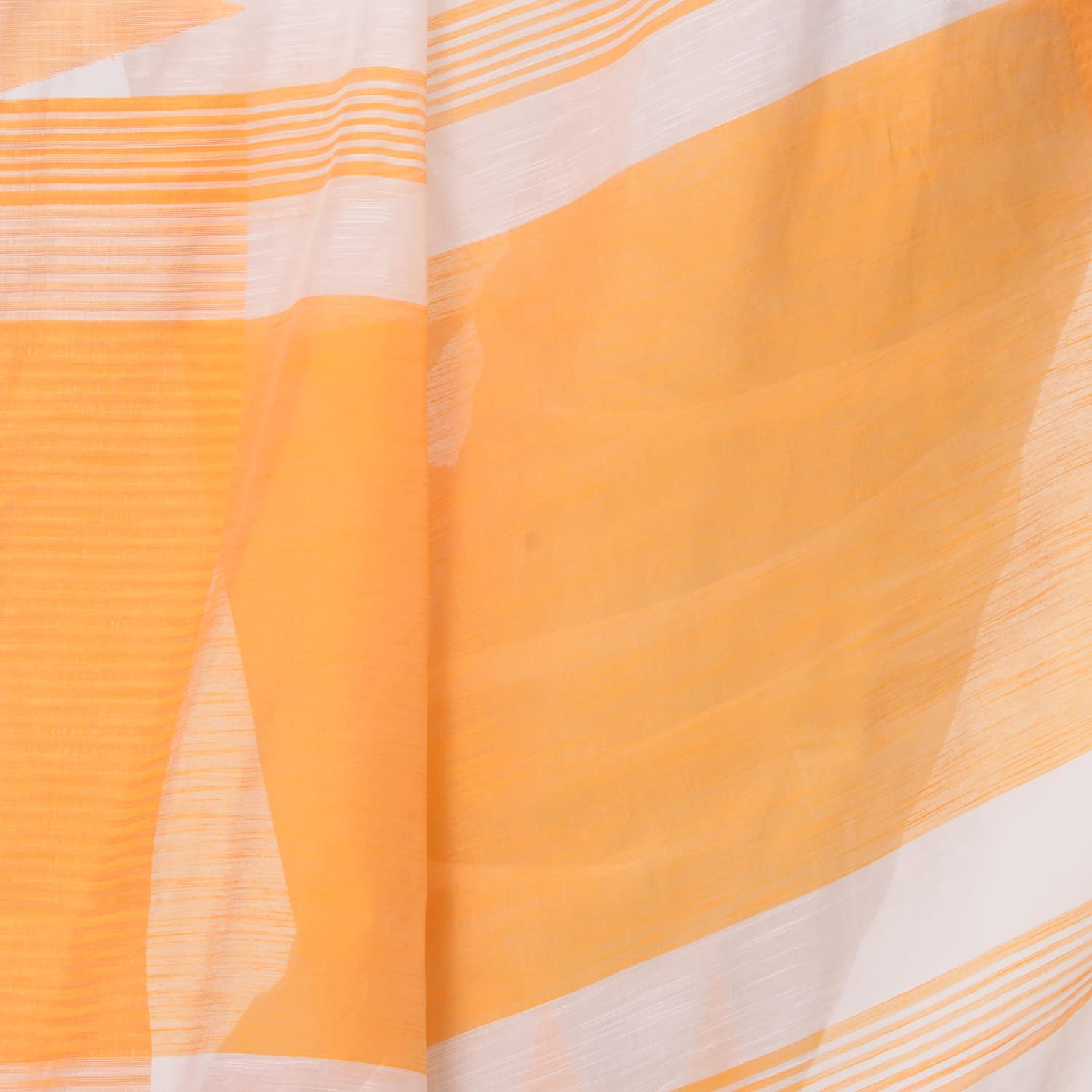 Desh Bidesh Women's Traditional Bengali Handloom Tant Pure Cotton Saree Khadi Temple Par Designed With Blouse Piece - Distacart