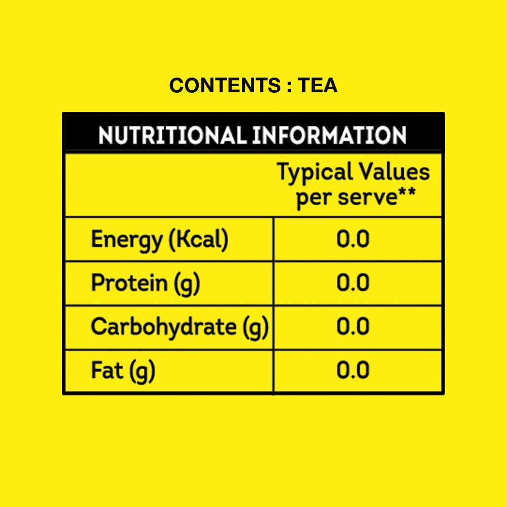 Lipton Yellow Label Tea Nutritional Information