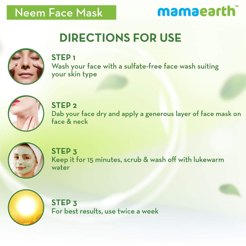 Mamaearth Neem Face Mask For Pimples & Zits