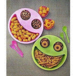 Thumbnail for Multicolor Cute Big Smiley Plates for kids with Fork and Spoon - Distacart