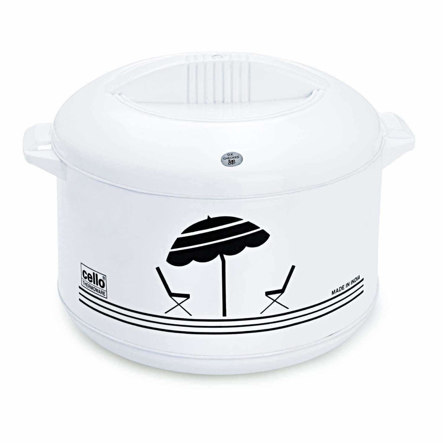 Casserole - 2.5 Liters, White - Distacart