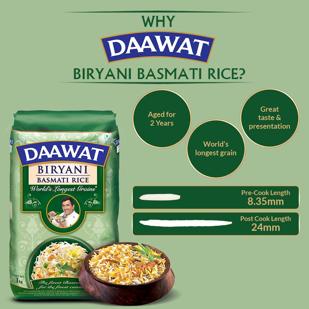 Daawat Biryani Basmati Rice (Long Grain)