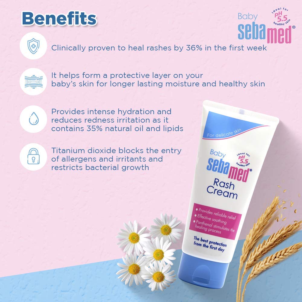 Sebamed Baby Rash Cream For Kids PH 5.5- 100ML - Distacart