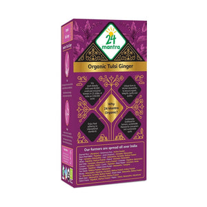 24 Mantra Organic Tulsi Ginger Herbal Infusion Tea
