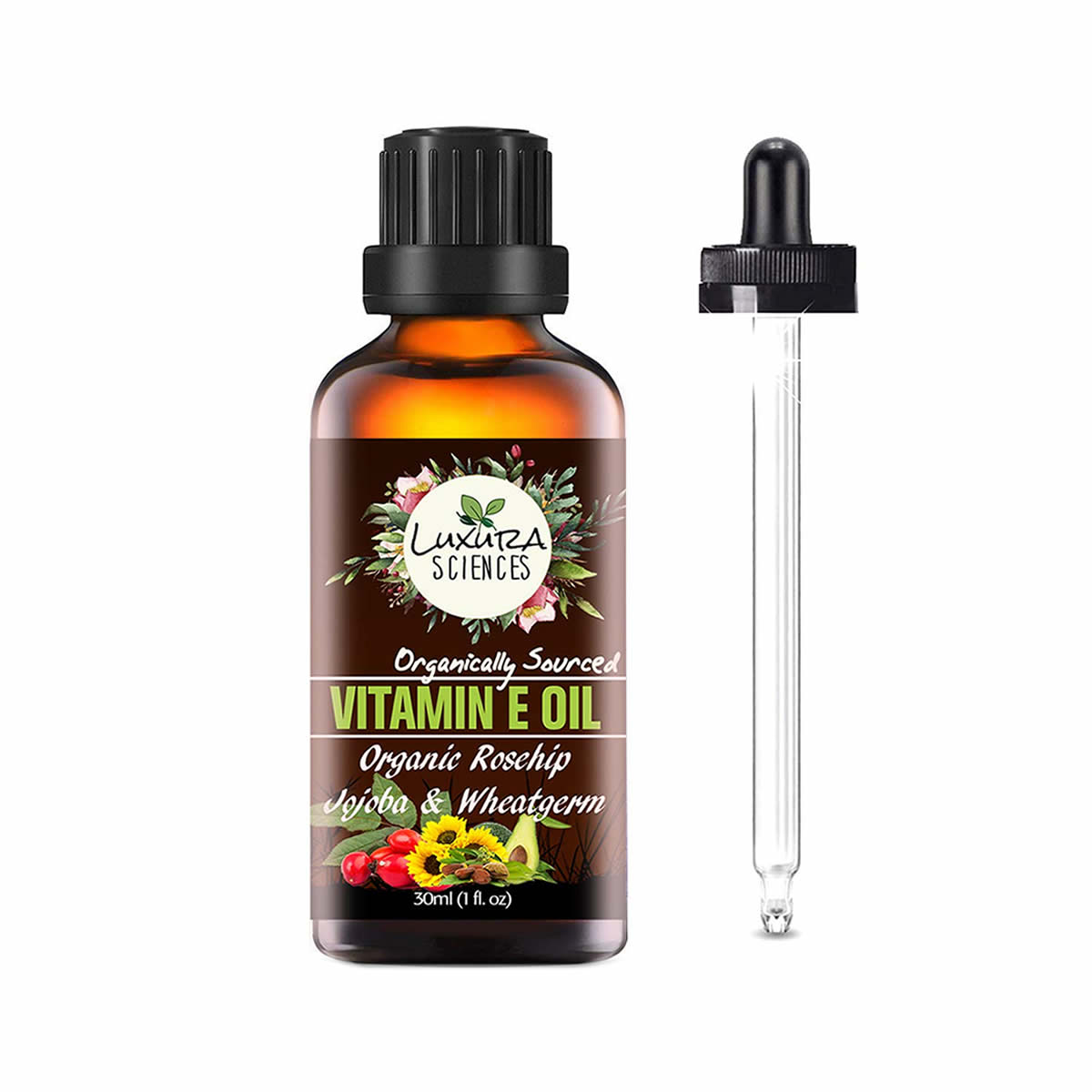 Luxura Sciences Organic Vitamin E Oil - Distacart