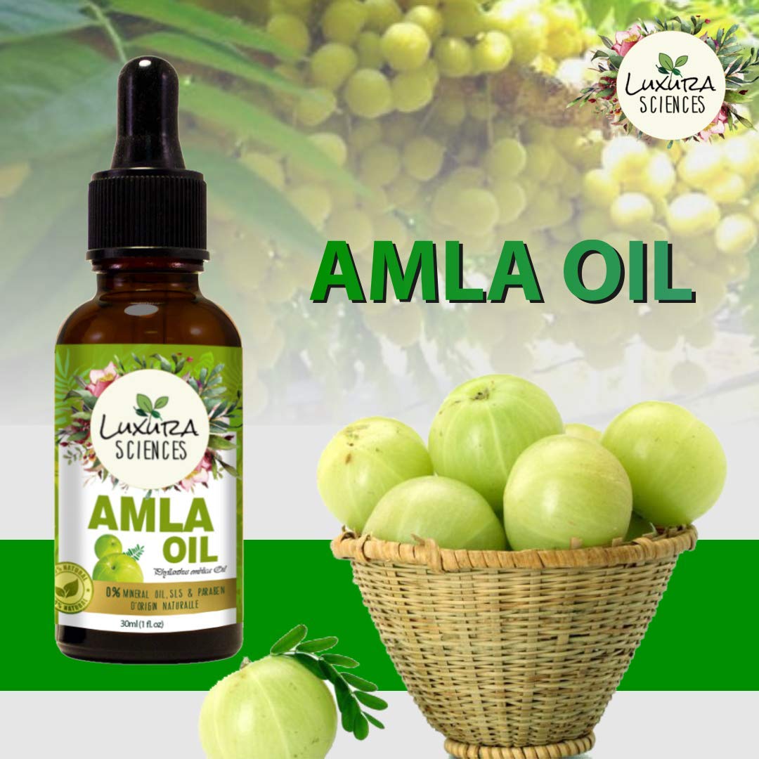 Luxura Sciences Organic Amla Oil for Hair Growth - Distacart
