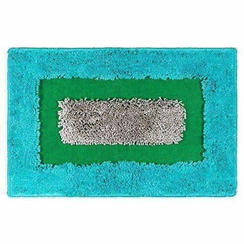 Cotton Blend Diana Door Mat/Bath Mat - Blue Color - Distacart