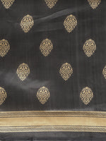 Thumbnail for Saree Mall Black & Red Half & Half Printed Saree - Distacart