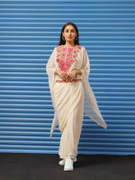 Thumbnail for Tikhi Imli Kaftan Saree With Belt - Distacart