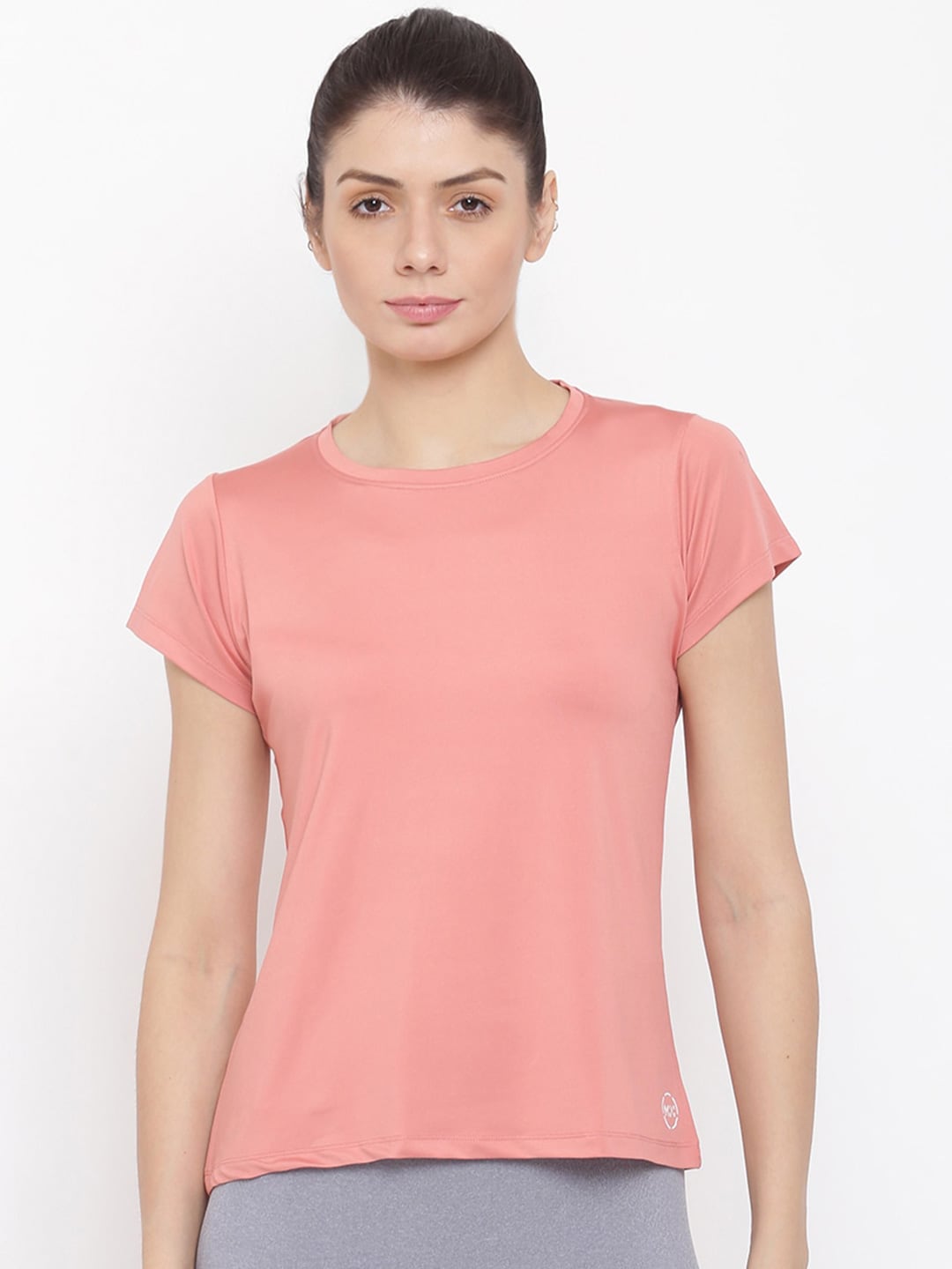 MKH Women Pink Dri-FIT Running T-shirt - Distacart