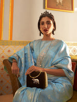 Thumbnail for Mitera Paisley Zari Kanjeevaram Saree - Distacart