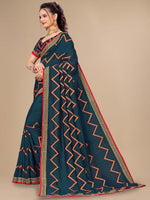 Thumbnail for Kalini Chevron Embroidered Saree - Distacart