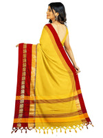 Thumbnail for Kalini Zari Silk Cotton Banarasi Saree - Distacart