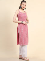Thumbnail for Kalini Ethnic Motifs Embroidered Sequinned Kurta - Distacart