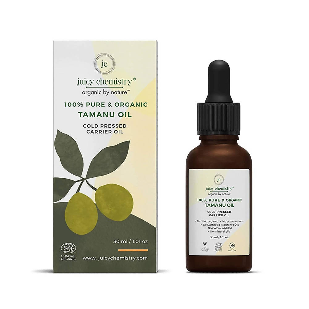 Juicy Chemistry Pure & Organic Tamanu Seed Oil For Cold Pressed Carrier Oil - Distacart