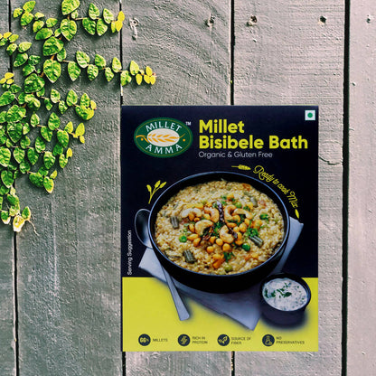 Millet Amma Organic Millet Bisibele Bath Mix - Distacart