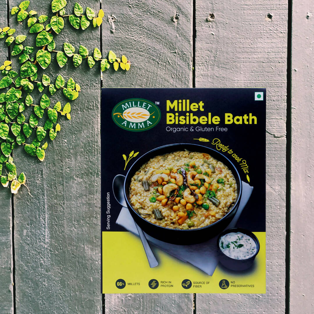 Millet Amma Organic Millet Bisibele Bath Mix - Distacart