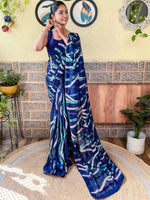Thumbnail for Mitera Embellished Sequinned Pure Georgette Saree - Distacart
