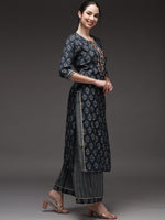Thumbnail for Kalini Women Floral Printed Kurta With Palazzos & Dupatta - Distacart