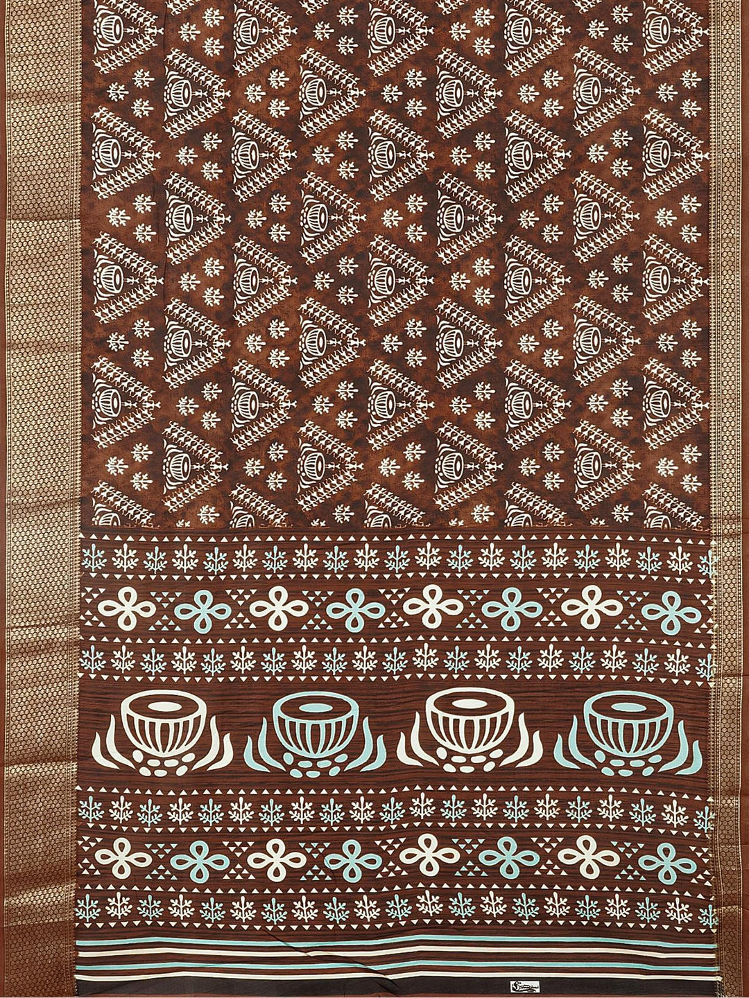 Kalamandir Ethnic Motifs Printed Zari Detail Saree - Distacart