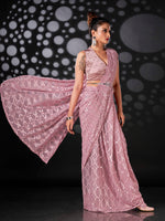 Thumbnail for Tikhi Imli Ethnic Motifs Woven Design Ready to Wear Saree - Distacart